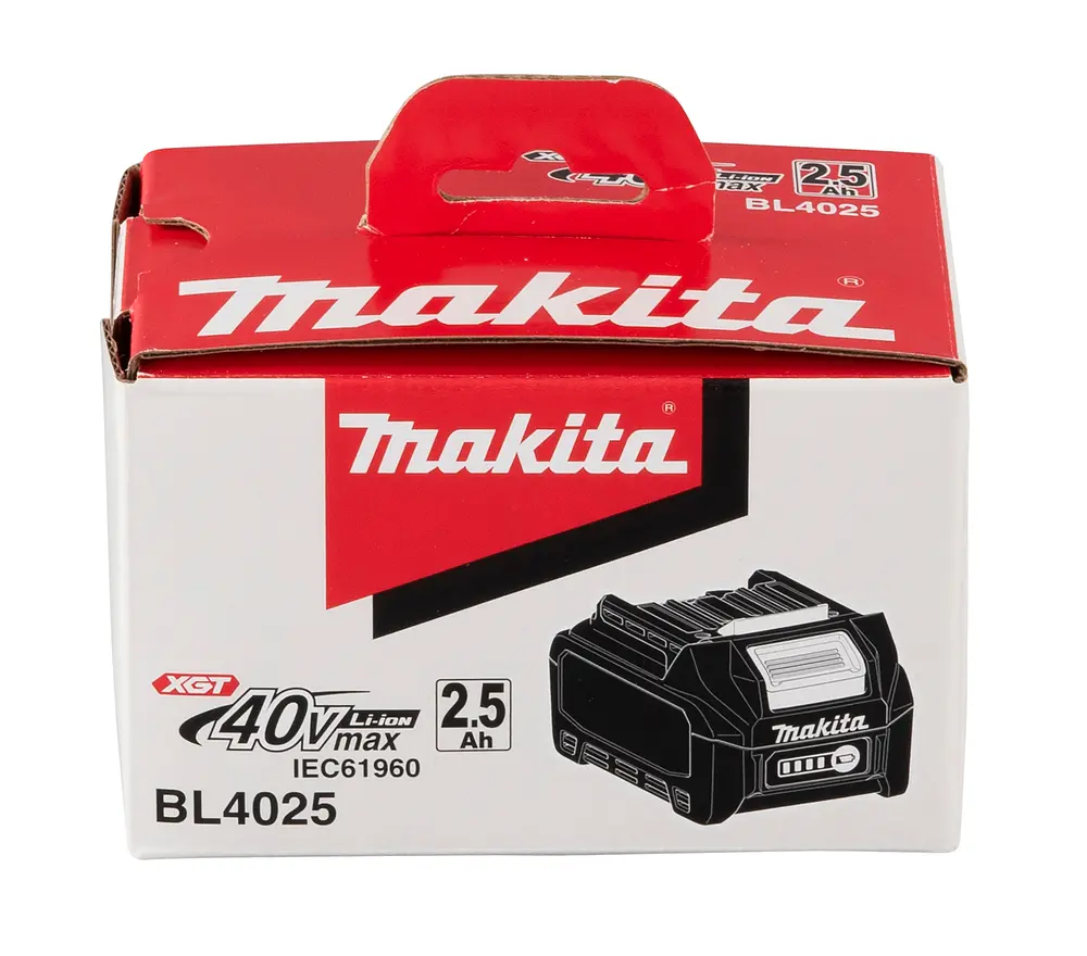 Акумулятор для продукції Makita XGT BL4025 (40 В, 2.5 А·год, 191B36-3) - фото 5