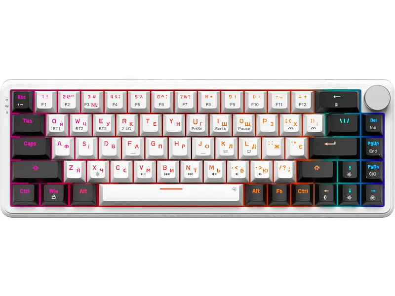 Клавіатура GamePro Asgard Valhalla MK210W Pro White - фото 4