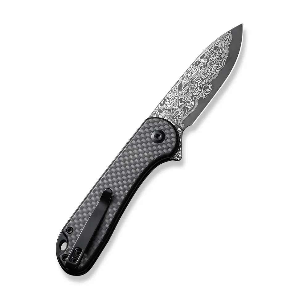 Ніж складаний кишеньковий Civivi Elementum II, (7.5 см) Damascus/карбоновий Fiber & G10 - фото 2
