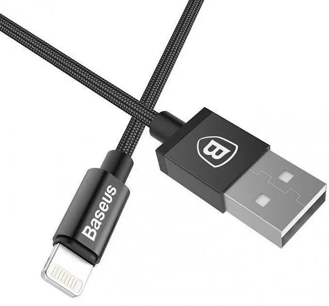 Кабель Baseus Yiven Cable USB to Lightning 2A 1.8m CALYW-A01 Black - фото 5