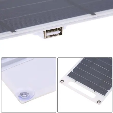 Одинарна сонячна панель L1658 8W + USB Зарядний пристрій - фото 7