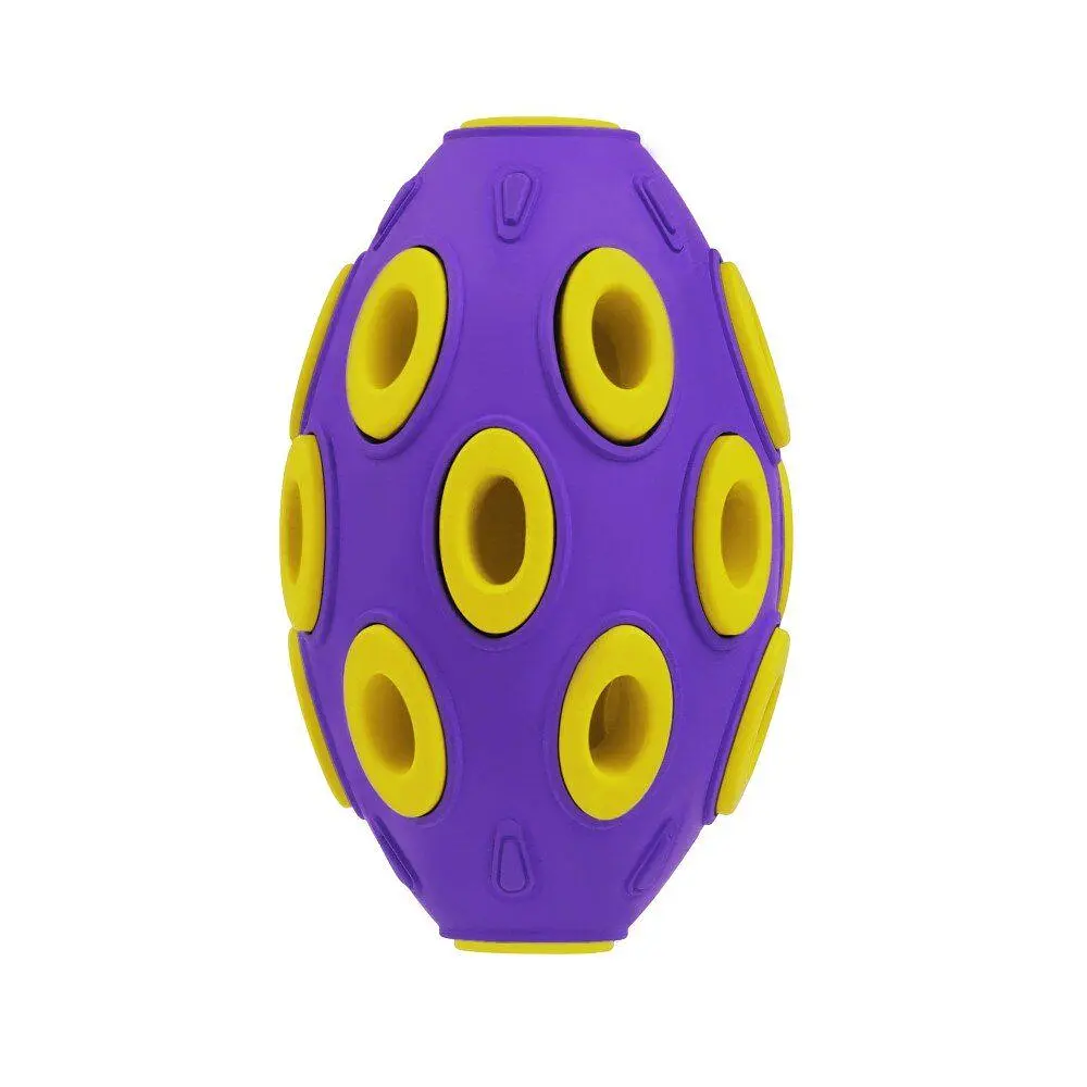 Іграшка для собак BronzeDog Jumble Airball 12 см фіолетово-жовтий - фото 4