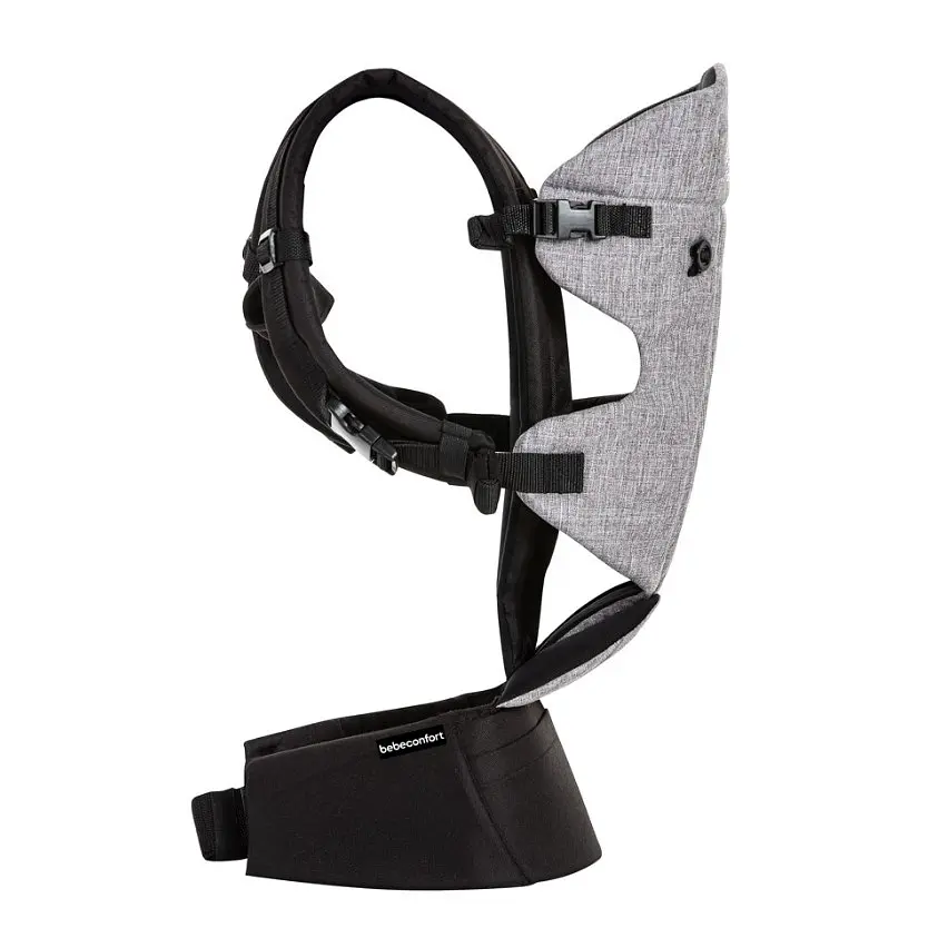 Сумка-переноска Bebe Confort GO 4, Black Chic, светло-серая с черным, (2675666210) - фото 2