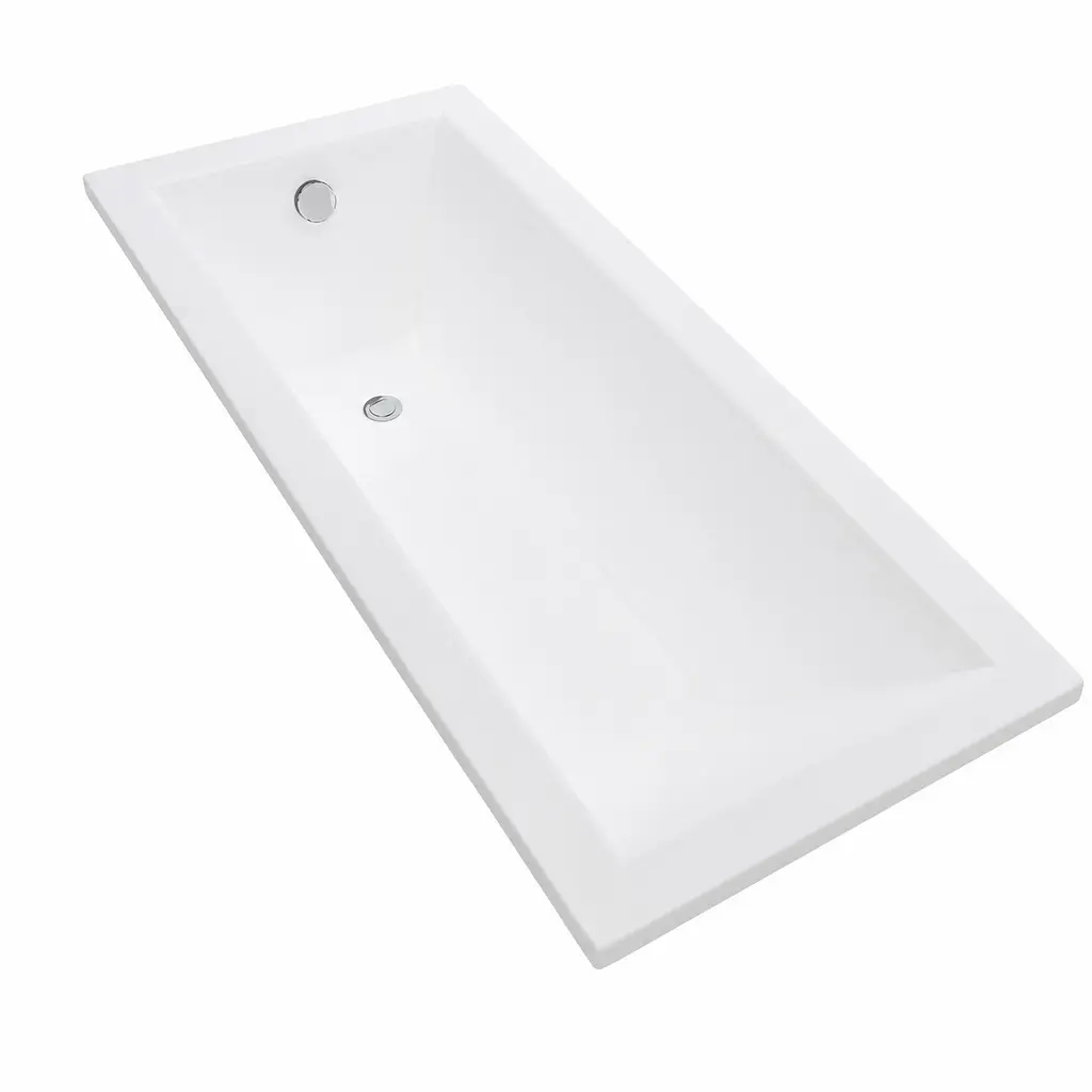 Вбудована акрилова ванна VBI Grappa 170x70, біла, із сифоном хром та ніжками VBI-071617KIT - фото 4