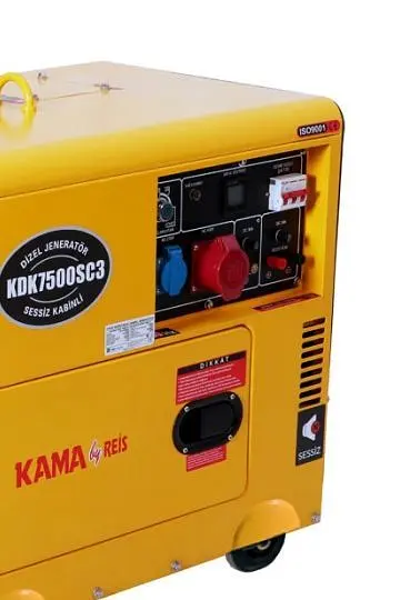 Генератор дизельний Kama KDK7500SC3 5kW (YT28210) [74784] - фото 3