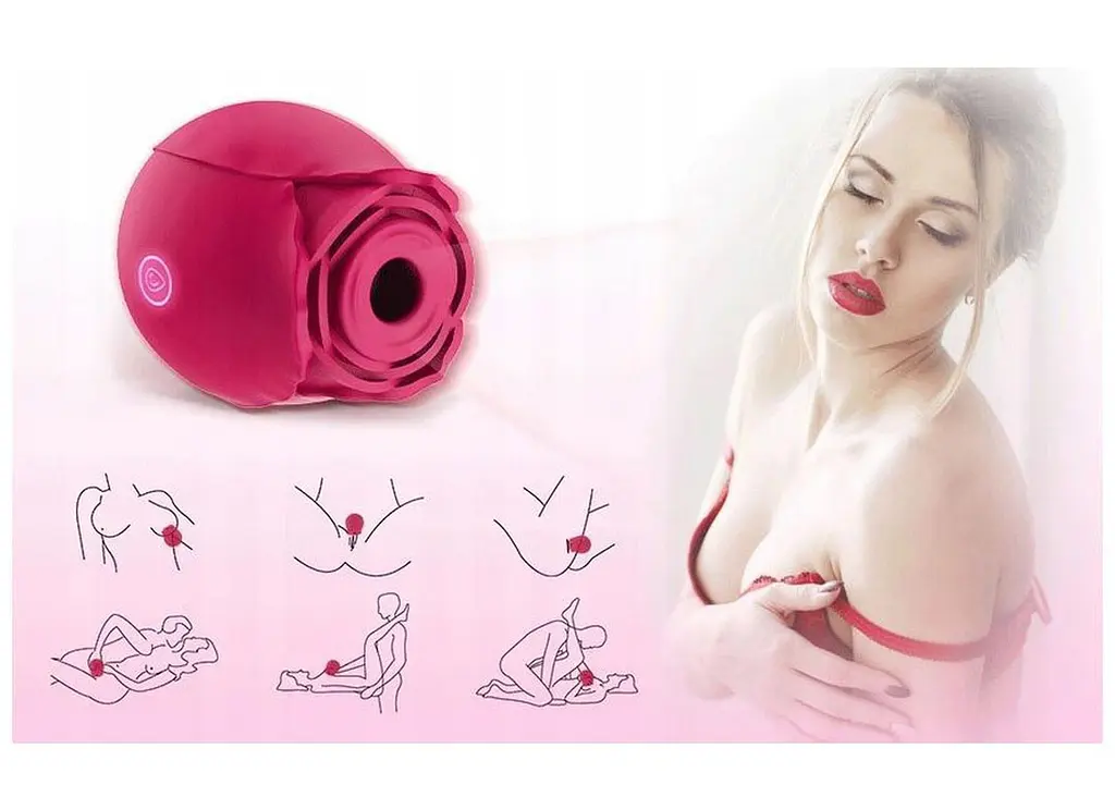 Вакуумный стимулятор клитора с вибрацией Boss Series Flirting Partner красный - фото 13