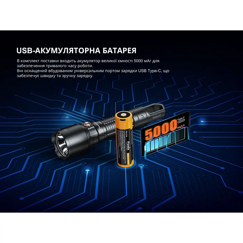 Ліхтар професійний Fenix WF25RM з магнітною зарядкою - фото 17