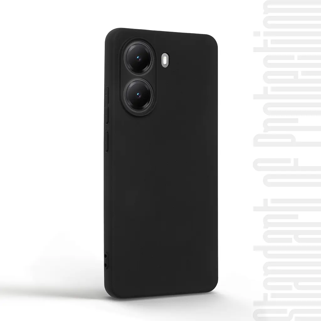 Чехол-накладка для смартфона Xiaomi Poco X7 Pro 5G, противоударный, силиконовый, термополиуретановый (ТПУ), с защитой камеры и корпуса, черный, защита всего корпуса, ArmorStandart (ARM82740) - фото 2