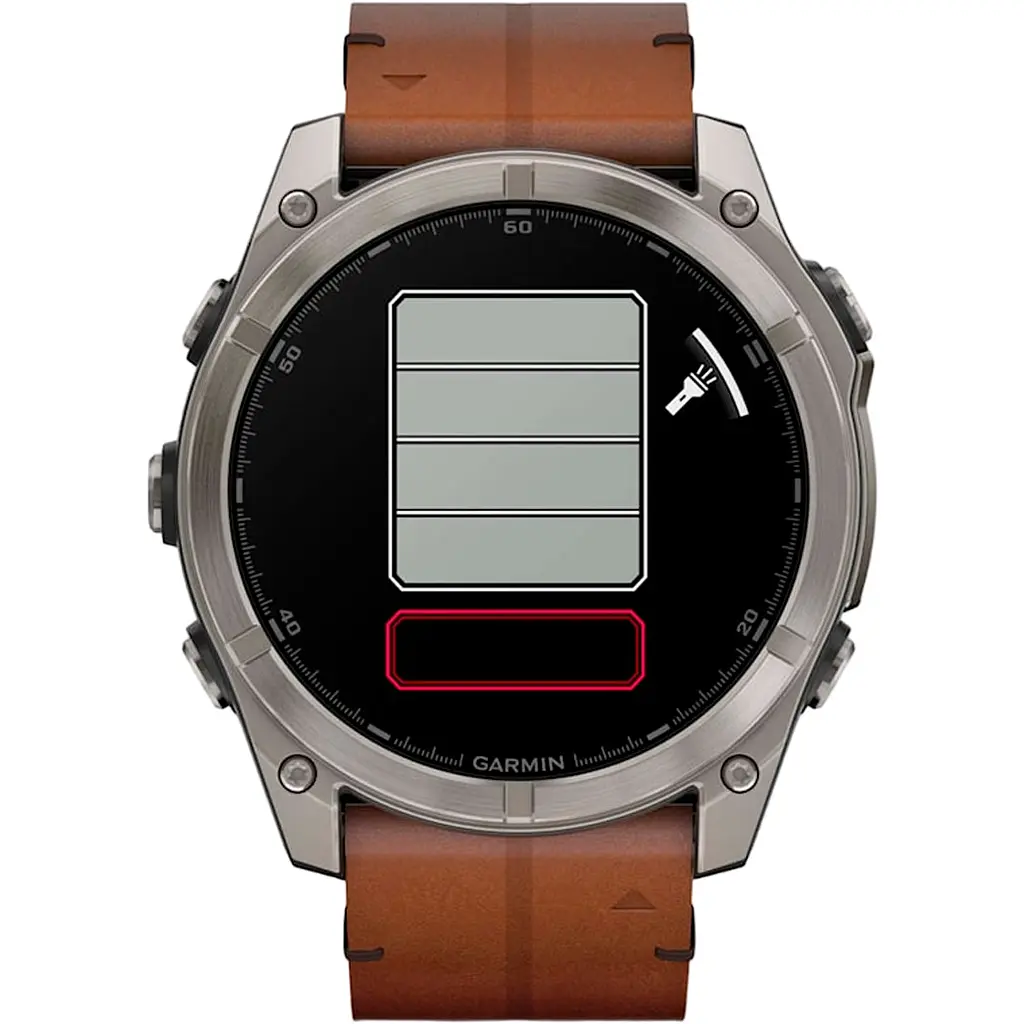Смарт-годинник Garmin Fenix 8 AMOLED Sapphire 51mm Titanium with Chestnut Leather Band [010-02905-40] [115083] - фото 12