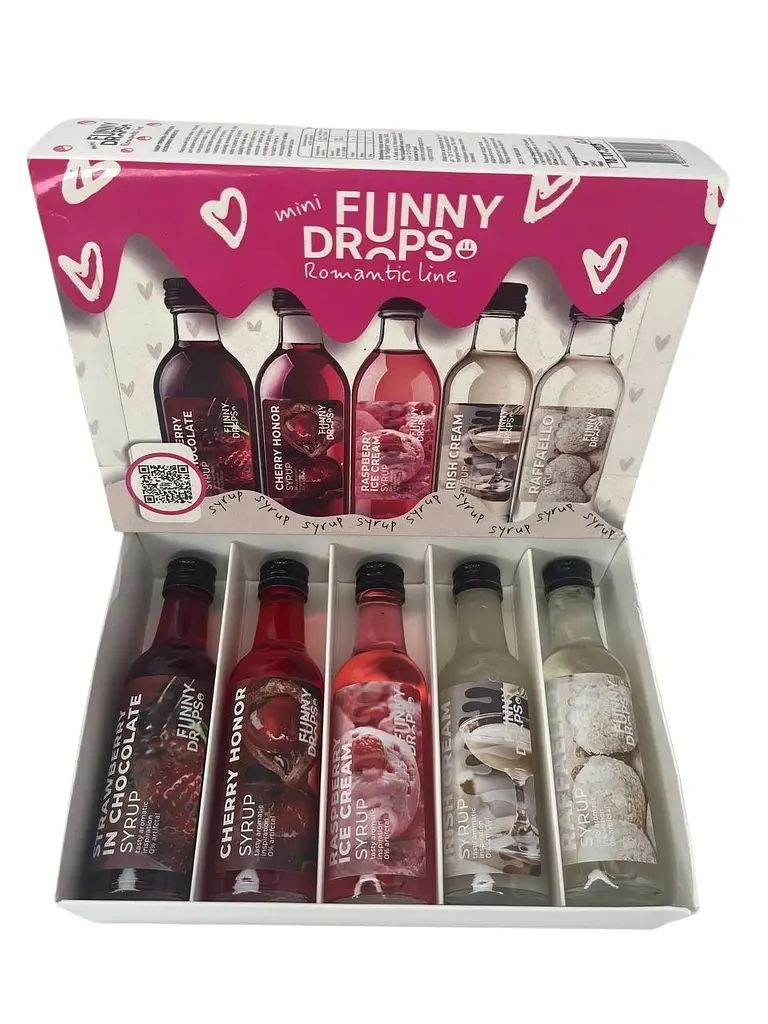 Набір сиропів Funny Drops Romantic line 5 шт 50 мл
