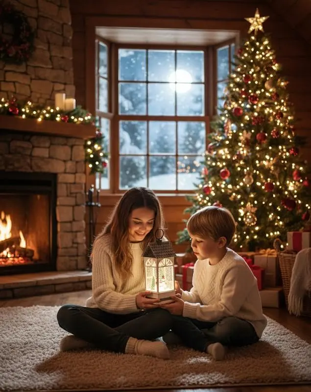 Новорічний нічник-ліхтар з ефектом метелика XMAS WDL-24074B (47704-10099_818) - фото 10
