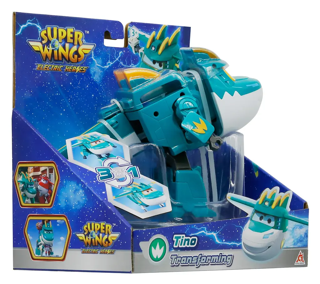 Игровая фигурка-трансформер Transforming Тино Tino Super Wings det0018379 - фото 10