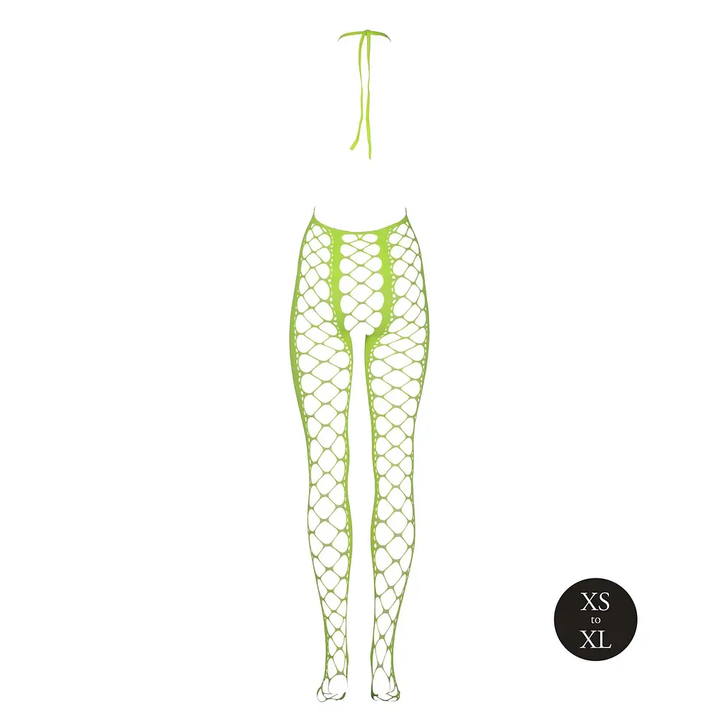 Бодістокінг Ouch! Bodystocking With Halterneck Green, XS/XL - фото 8