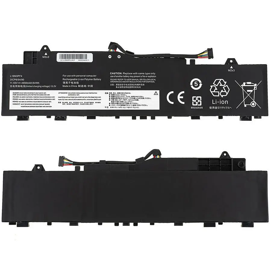 Батарея для ноутбука Lenovo L19L3PF7 (IdeaPad 5 14ARE05 5 14ITL05 5 14ALC05) 11.55V 4650mAh 54Wh Чорний - фото 2