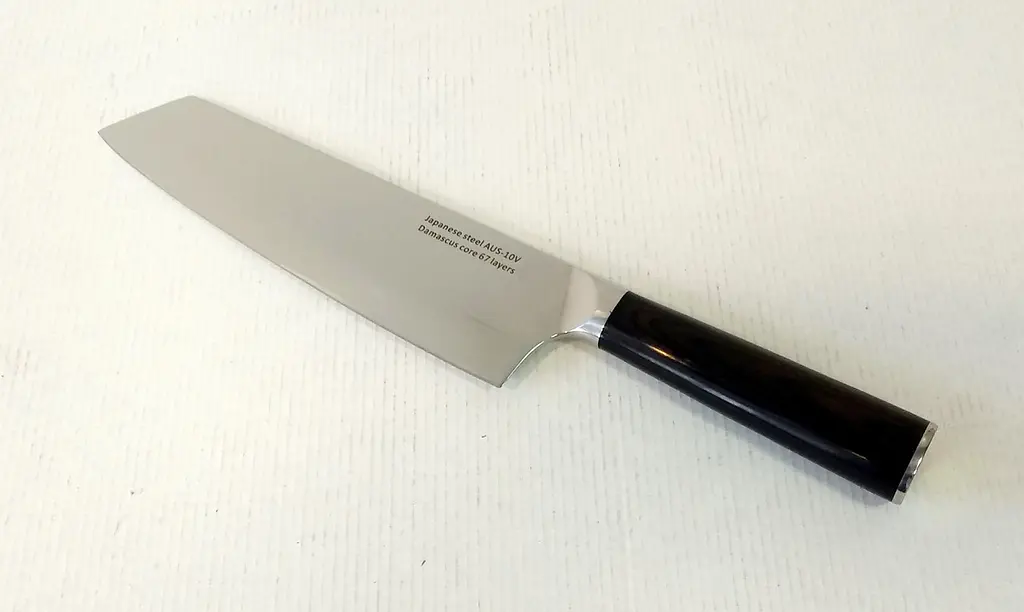 Ніж кухарський 20 см Damascus DK-HJ 6006 AUS-10 Дамаська сталь 67 шарів - фото 2