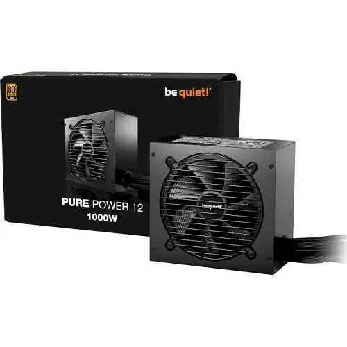 Блок живлення 1000 Вт, Pure Power 12, Black, немодульний, 80+ Gold, Active PFC, 12 см be quiet! teh0034042 - фото 4
