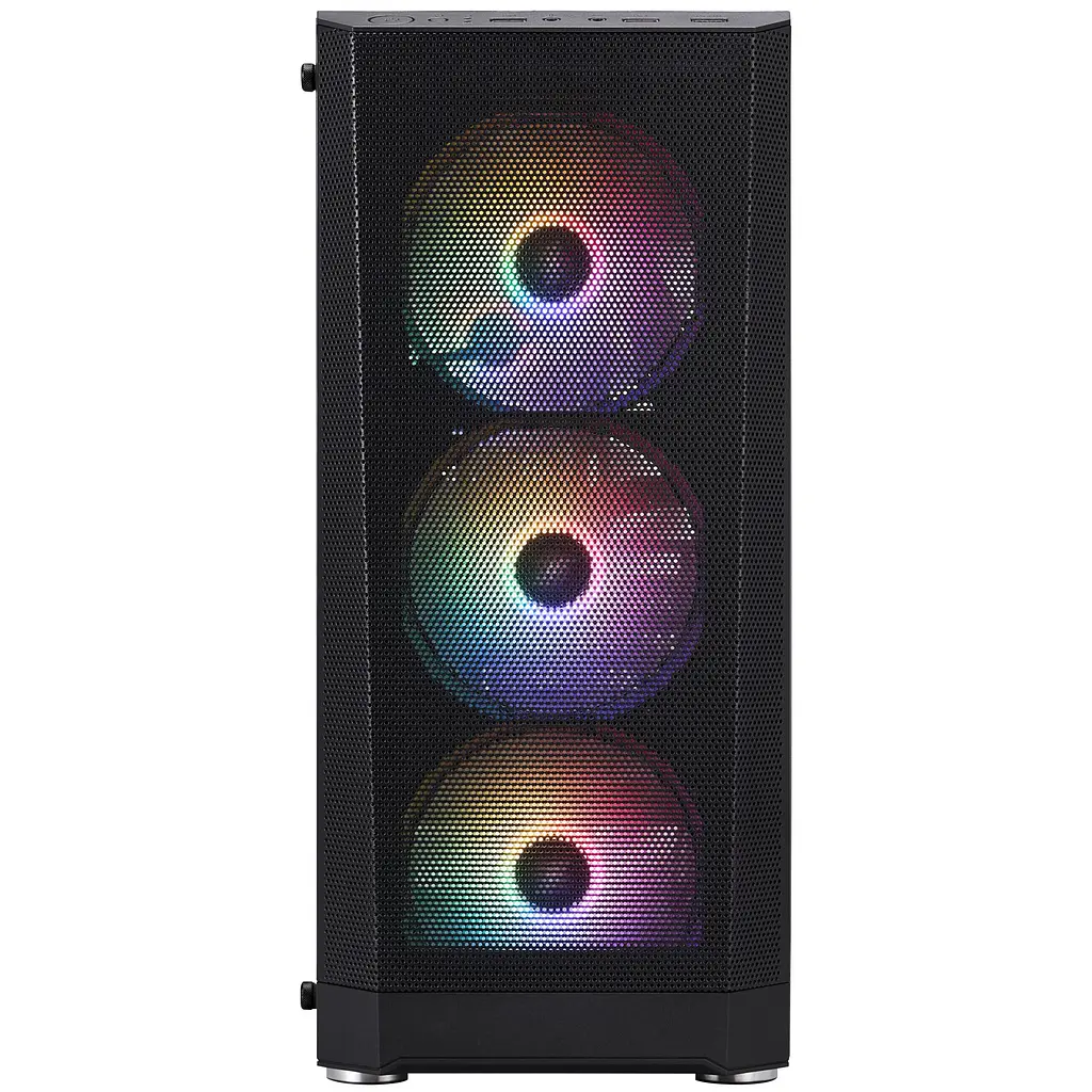 Корпус 1stPlayer FD5-M-BK-4F1 Black без БЖ - фото 8