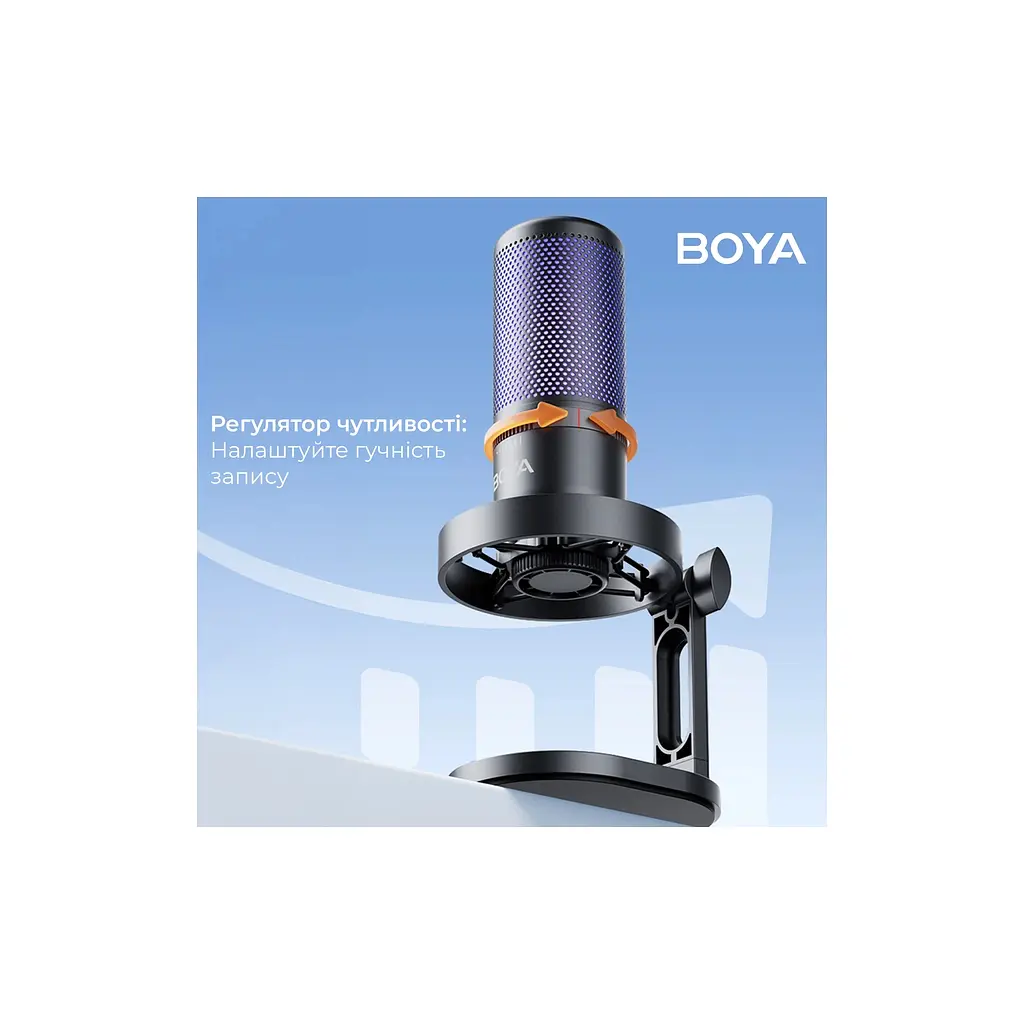 Микрофон Boya K3-02 RGB Type-C/3,5 мм Black (BOYA K3-02) - фото 8