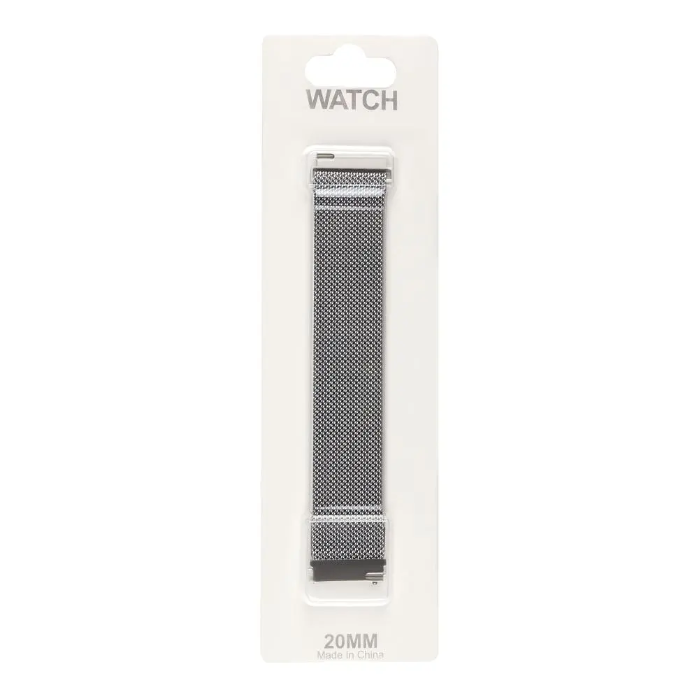 Ремінець Universal Milanese loop 20 mm Samsung/Amazfit/Huawei Silver (32371_3342038) - фото 2