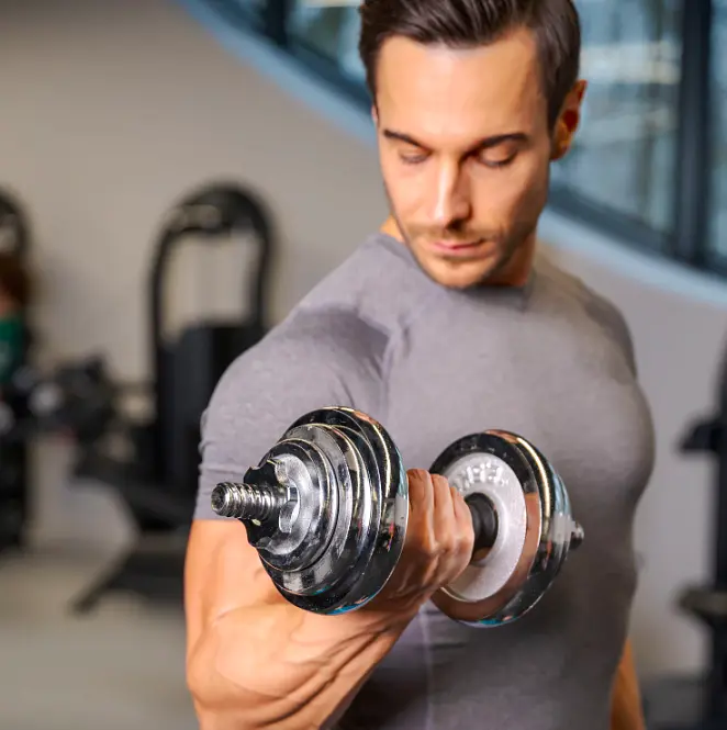 Набір гантелі в кейсі Gymtek хромовані 2х10кг - фото 17