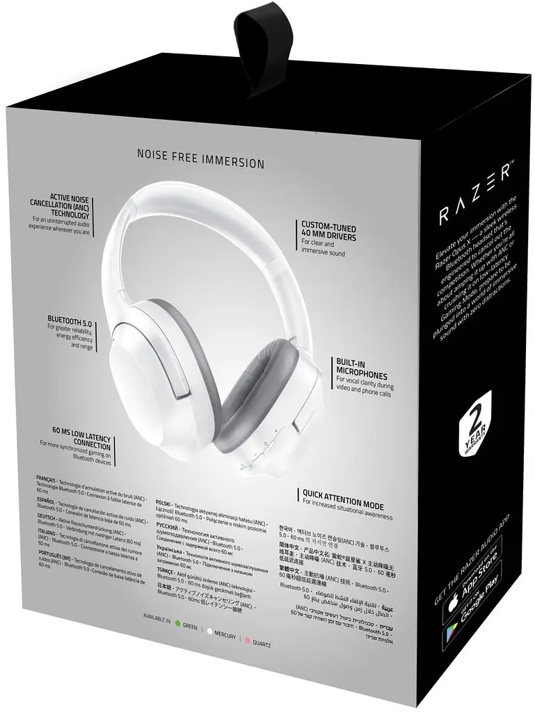 Ігрові навушники Razer Opus X Mercury (RZ04-03760200-R3M1) [69923] - фото 8