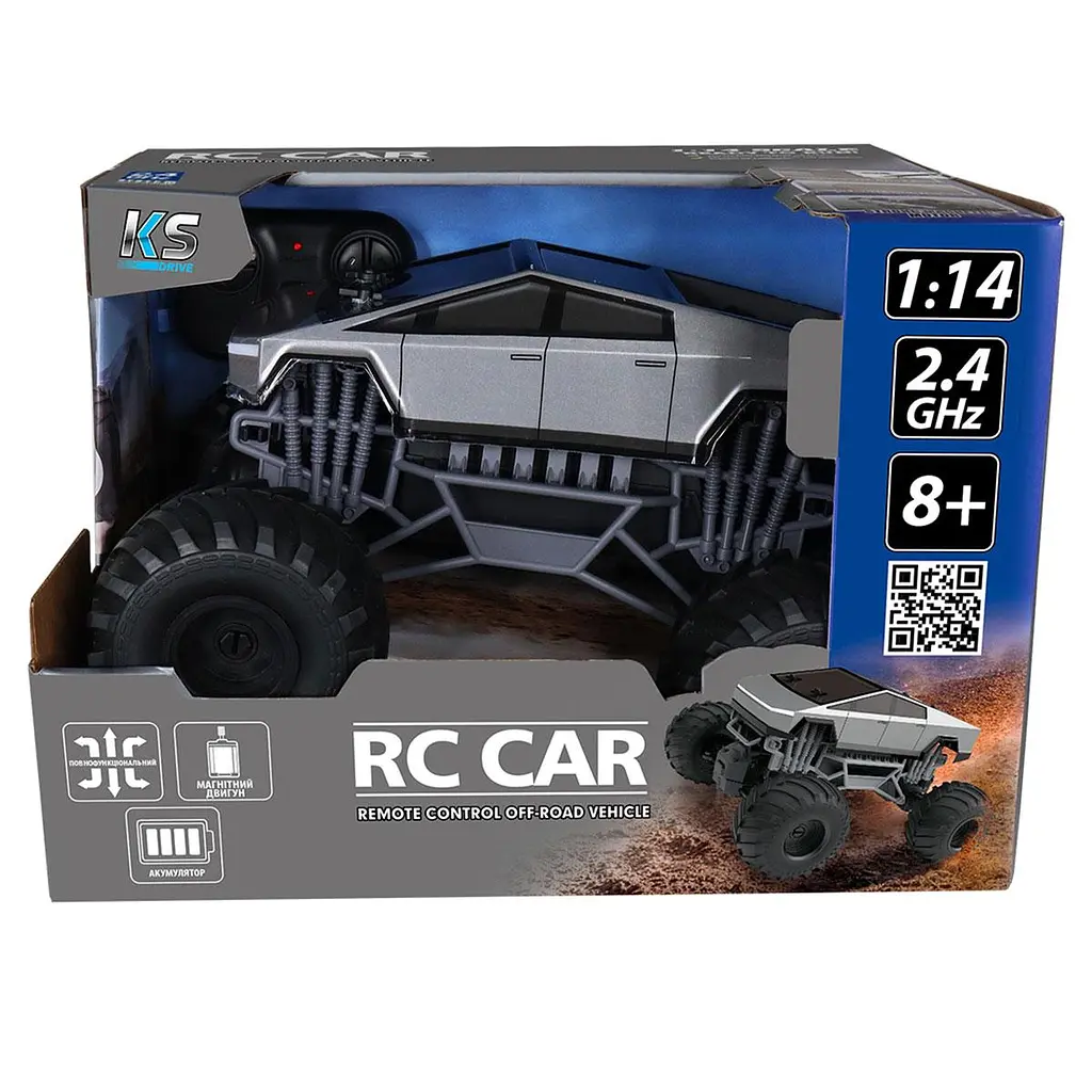 Іграшковий автомобіль на радіокеруванні KS Drive Bigfoot Off-Road Cyber Ride (SL-8362ARHG) - фото 9