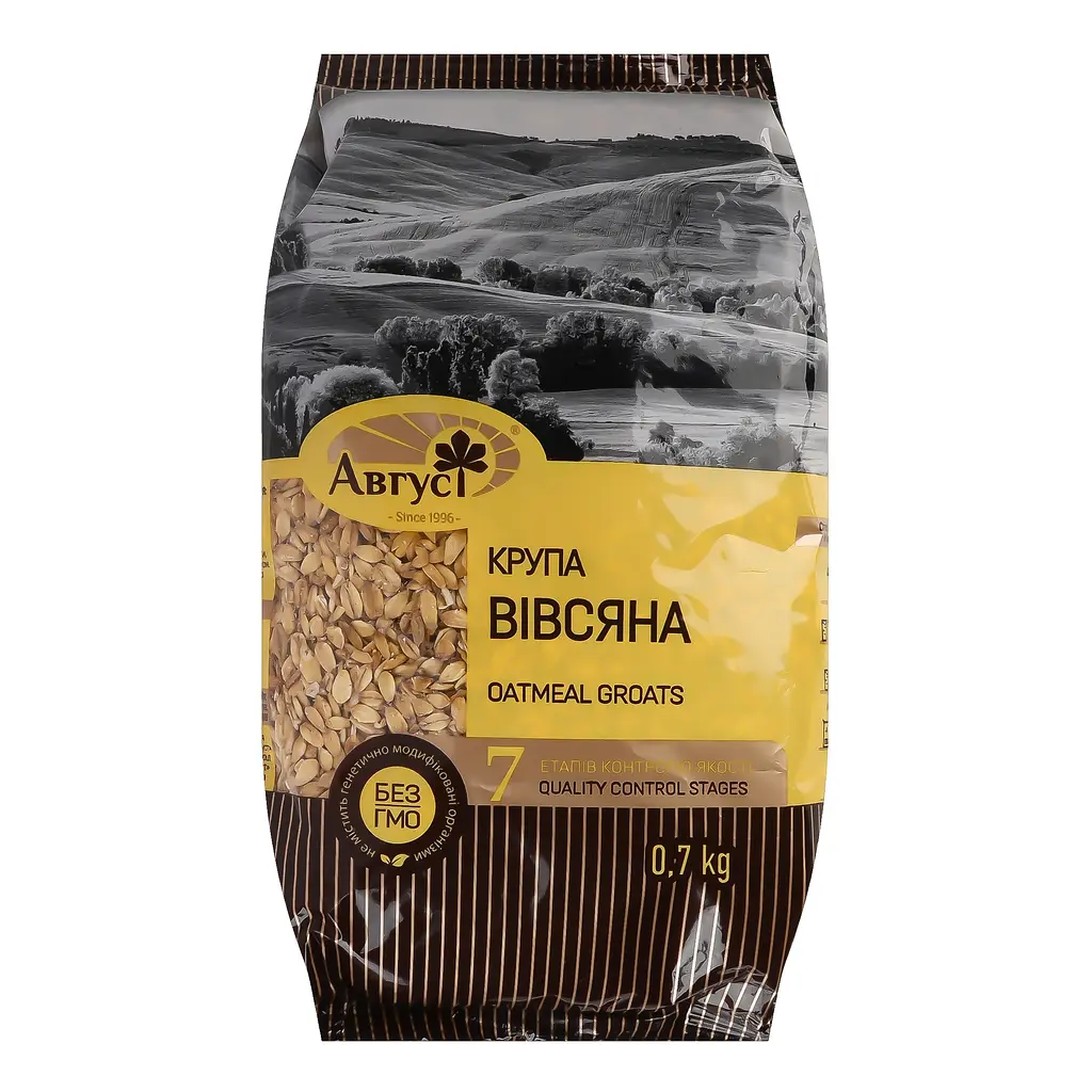 Крупа овсяная Август плющенная 700 г (769402) - фото 2