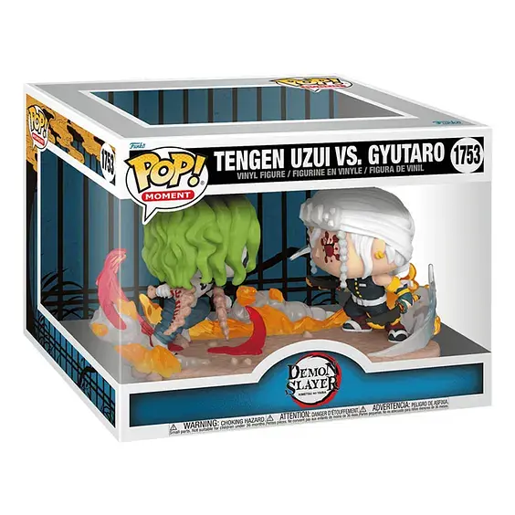 Фигурка Funko Pop Клинок рассекающий демонов Тенген и Гютаро Demon Slayer Tengen vs Gyutaro 10 см DS TG 1753 - фото 2