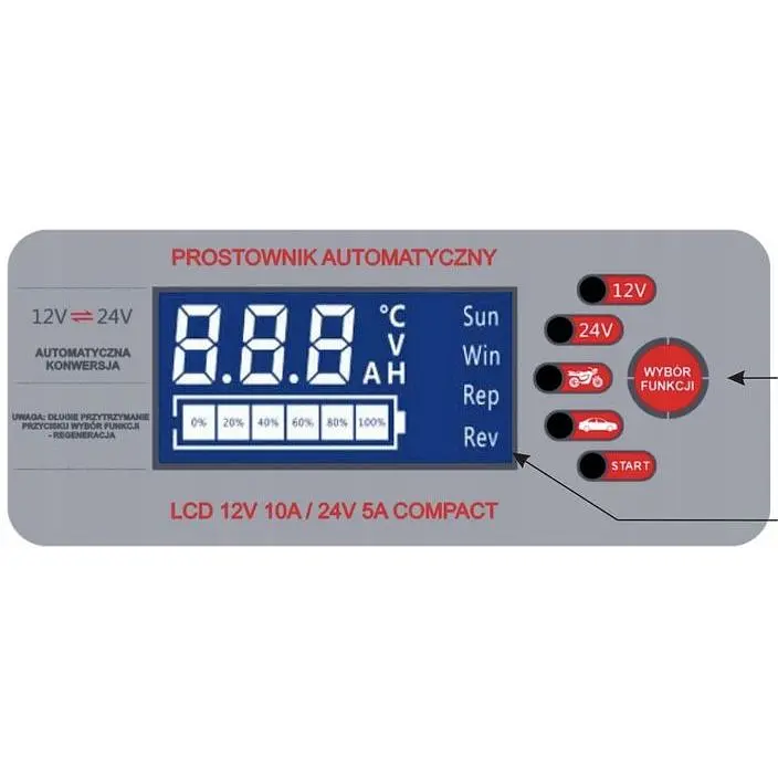 Зарядное устройство для XPRO 12-24V/10A (MER-15417_590) - фото 4