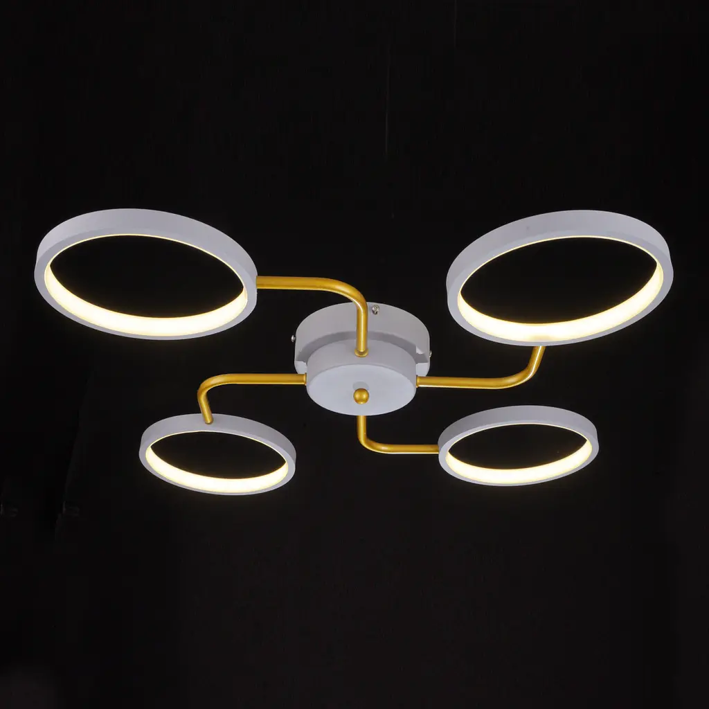 Люстра стельова Brille в хол LED 30W WW+NW+CW GY (BR-01 640C/4) - фото 4