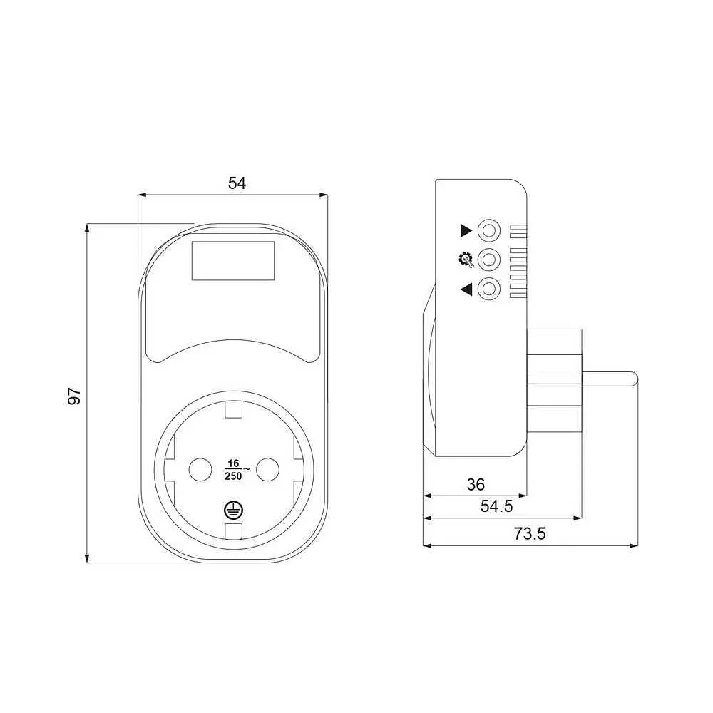 Реле напруги АСКО 16А RKV URate S-16 ( A0010230004 ) - фото 6