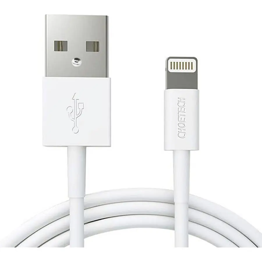 Кабель Choetech Lightning USB 2.0 AM to Lightning 1.8m White (IP0027-WH) - фото 3