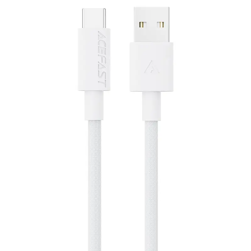 Дата кабель Acefast C18-04 USB to Type-C 3A (1.2m) White