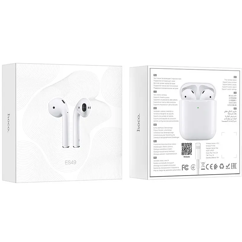 Стерео гарнітура Bluetooth Hoco ES49 (EW02) White - фото 5