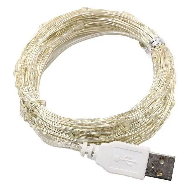 Светодиодная гирлянда Sun Lamp Garland Dew Drop usb 200 нить длина 20 м с USB - фото 2