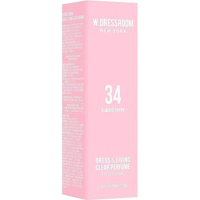 Парфюмированная вода W.Dressroom Dress & Living Clear Perfume No.34 Always Happy для одежды и дома 70 мл - фото 2