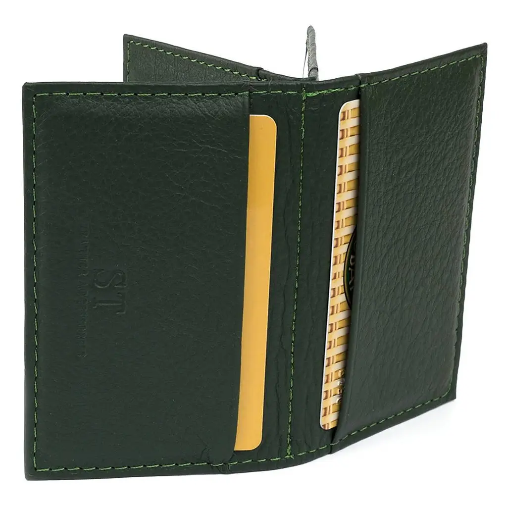 Візитниця-книга ST Leather 19215 зелена - фото 6