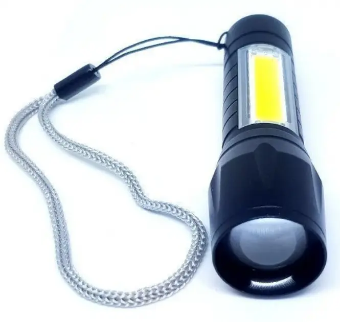 Світлодіодний ліхтарик Bailong Police COB USB BL-511 BL-515 BL-513 у пластиковому чохлі - фото 4