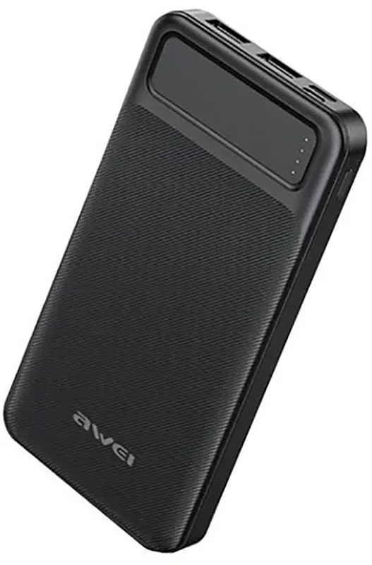 Портативна батарея AWEI P5K 10000mAh Black - фото 2