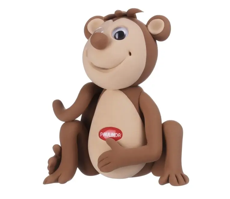 Маса для ліплення Paulinda Super Dough Fun4one Мавпа з рухомими очима (PL-1566) - фото 2