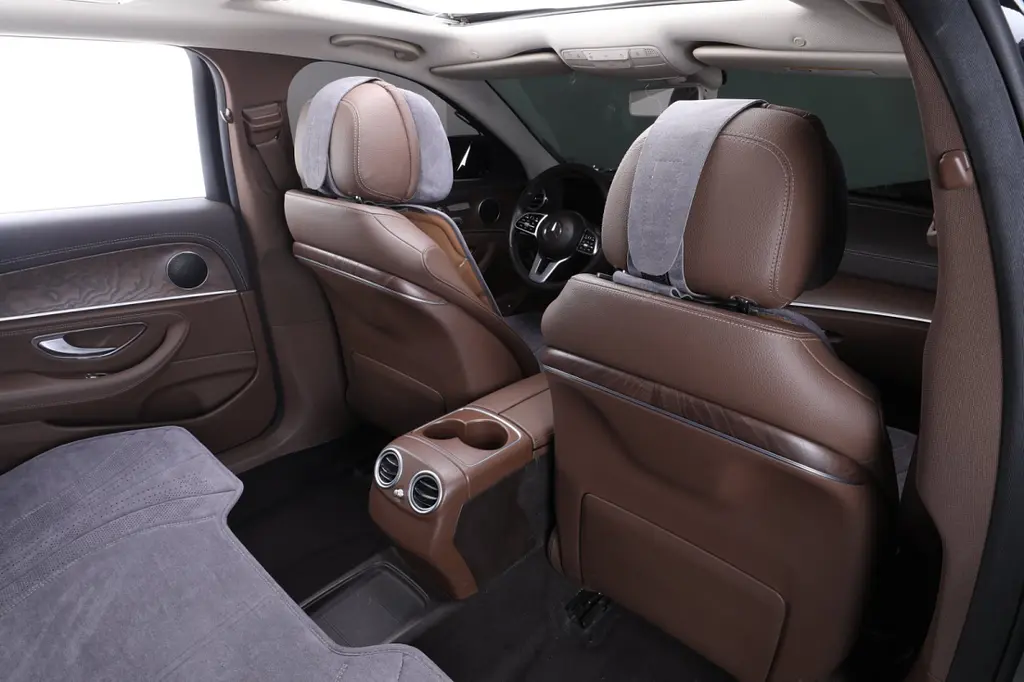 Накидки на передні сидіння Алькантара Maybach Додаткова вентиляція Сірі 2 шт - фото 3