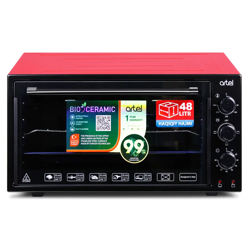 Електропіч Artel MD 4816 Black-red - фото 3