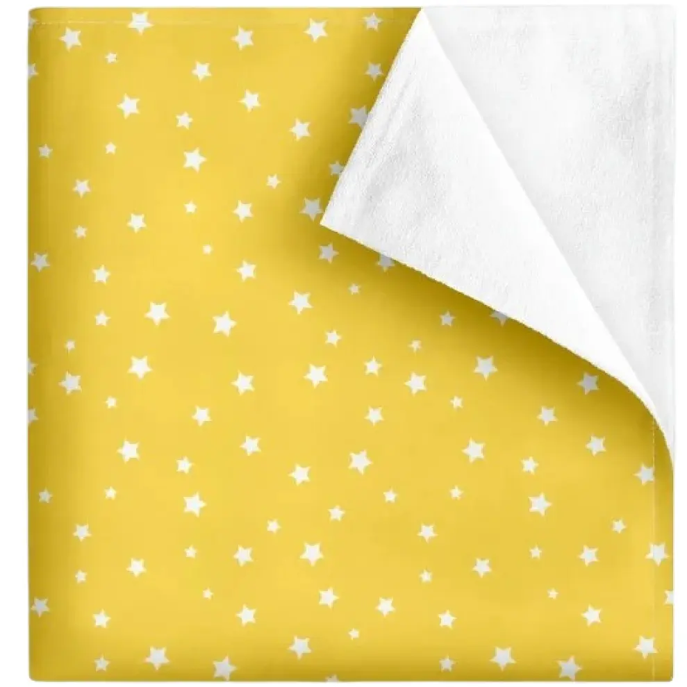 Багаторазова непромокаюча пелюшка Cosas Starfall Yellow 100х120 см жовто-біла (Diaper_StarfallYellow_100x120)