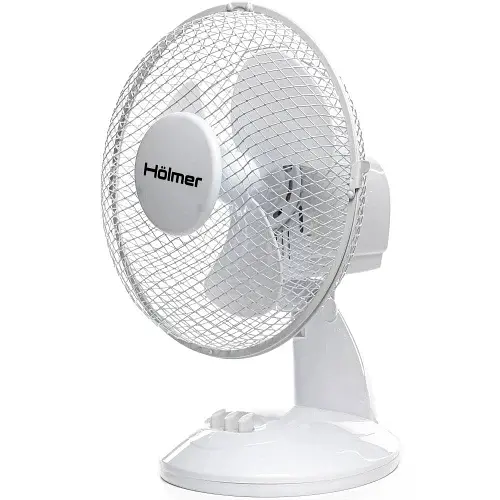 Вентилятор настільний Holmer HFS-1209-1W, White, 35 Вт, 2 швидкості, автоповорот, 3 лопаті по 23 см - фото 3