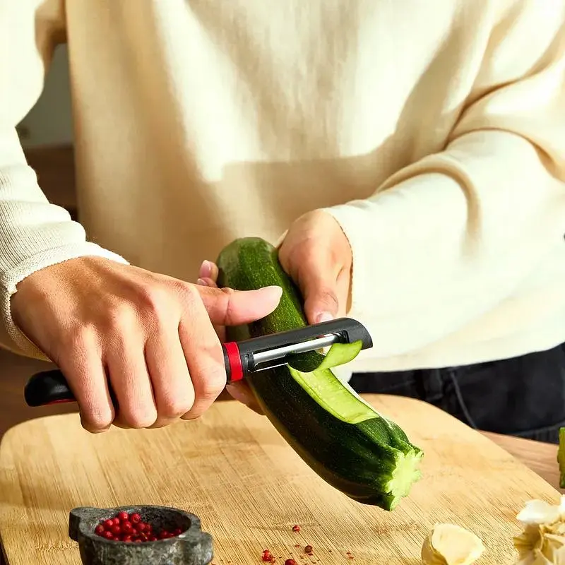 Овочечистка Tefal Ingenio+ пластик червоно-чорний (K1992034) - фото 8