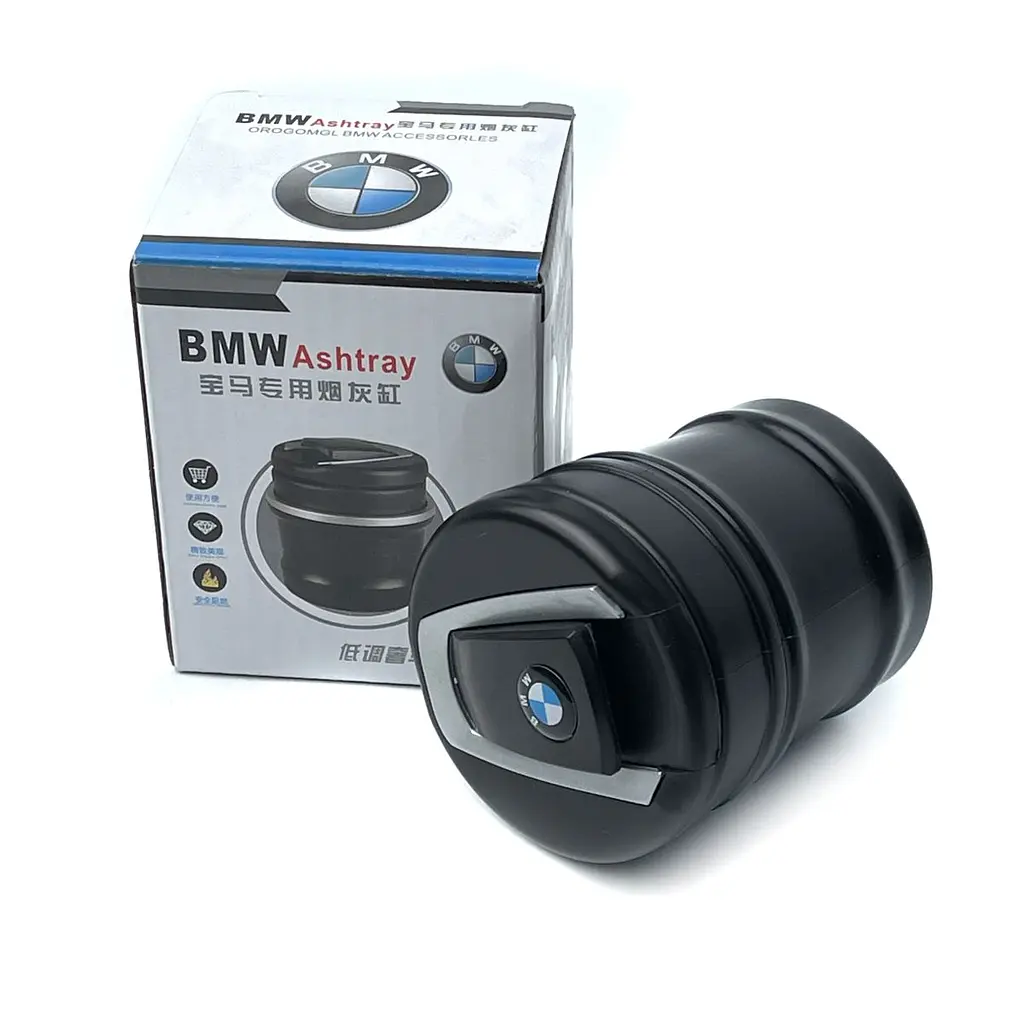Попільниця чорна з підсвіткою BMW 60 x 70 мм (3554) - фото 5