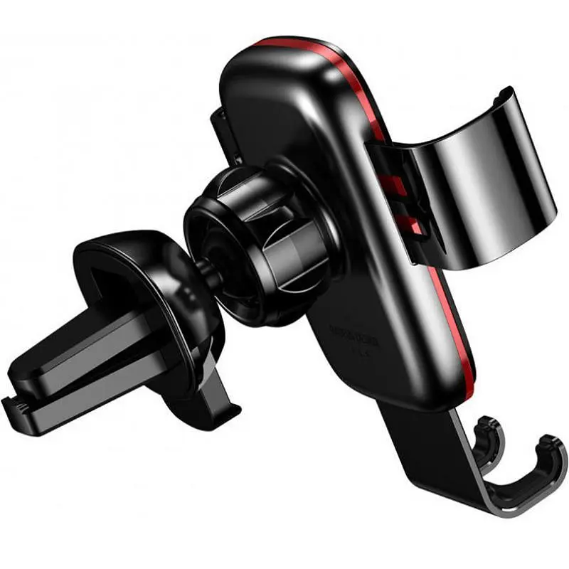 Автомобільний утримувач холдер Baseus Metal Age Gravity Air Outlet Version SUYL-D01 Black - фото 5