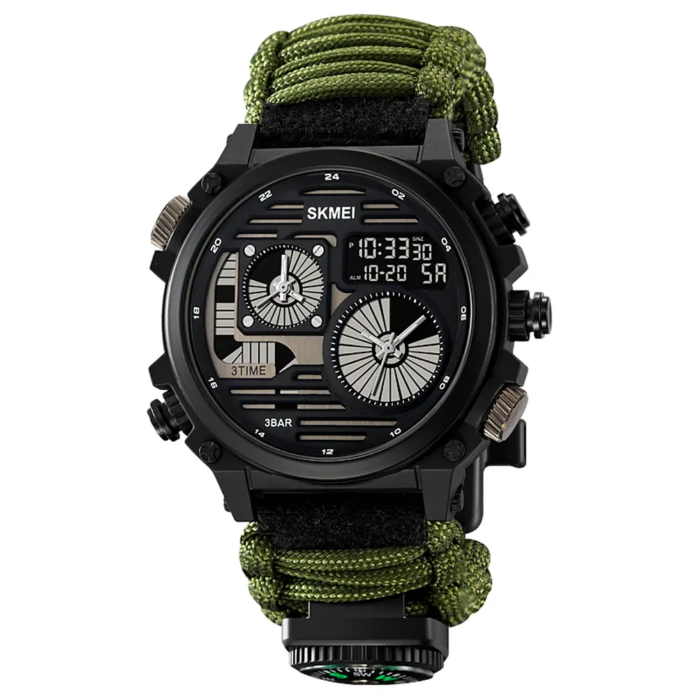 Чоловічий наручний годинник 2202NAG Army Green Skmei acs0030152