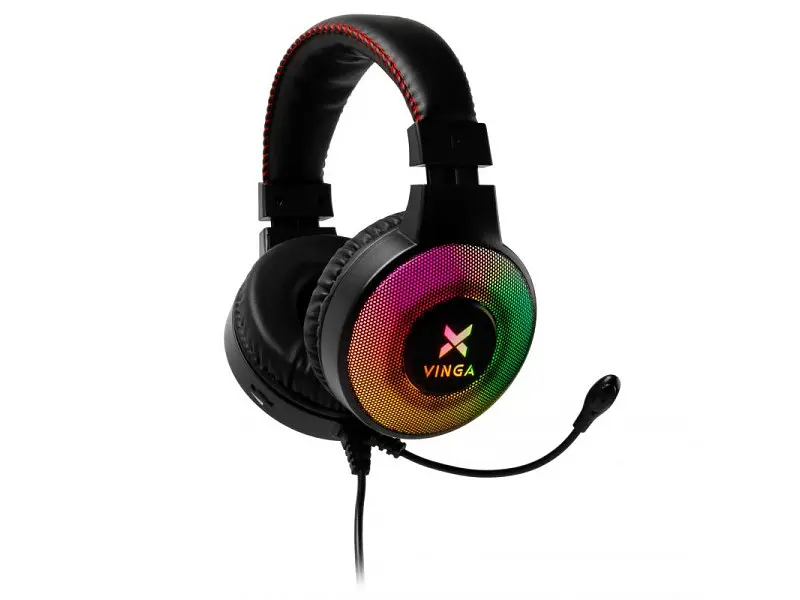 Наушники Vinga HSCU-100 Gaming LED Black (HSCU-100) - фото 5