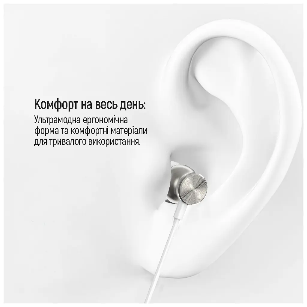 Навушники ColorWay 3.5 mm Wired Earphone UrbanBeat White (CW-WD03WT) - фото 9